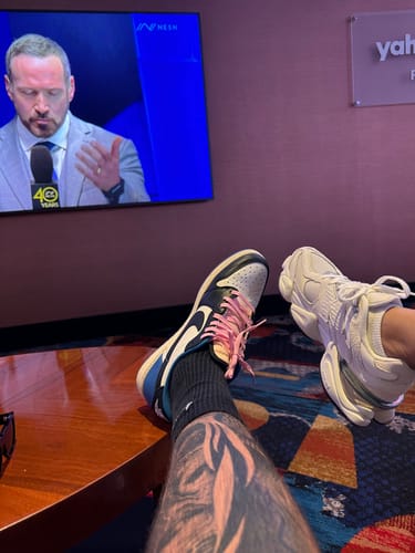 Customer photo review of Travis Scott AJ1 Low x Fragment ‘Military Blue’