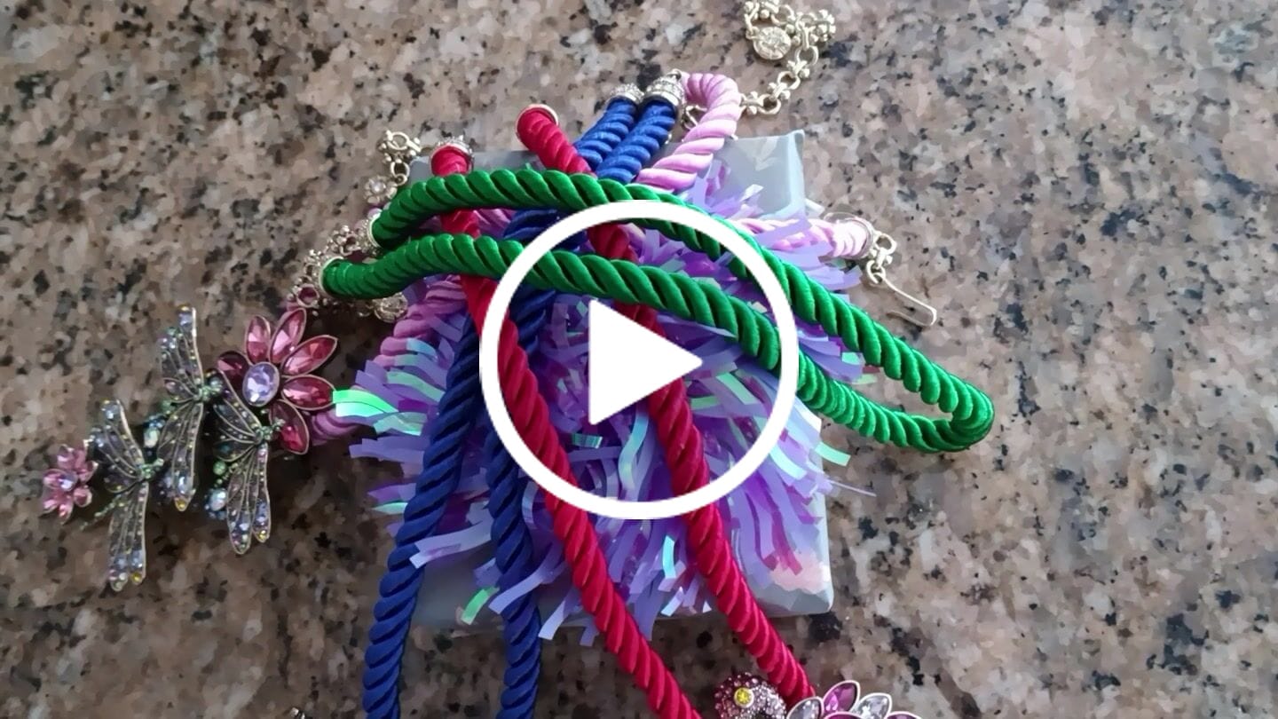 Customer video review of Heidi Daus®"Elegant Essentials" Pin Enhancer Cord Necklace