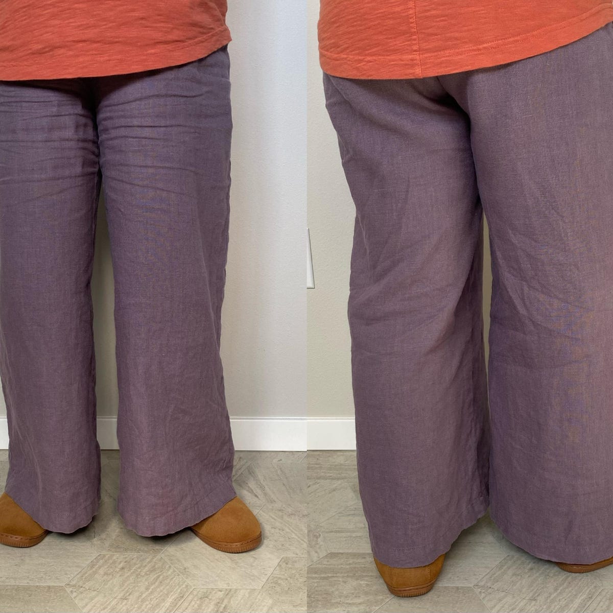 Customer photo review of Loose Linen Pants