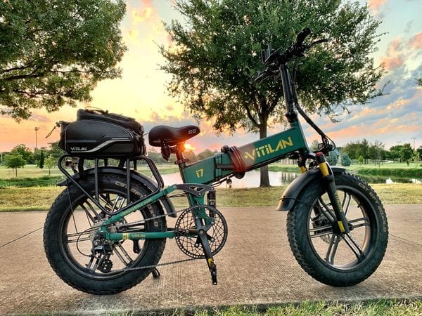 Customer photo review of I7 Pro Folding Full Suspension Electric Bike