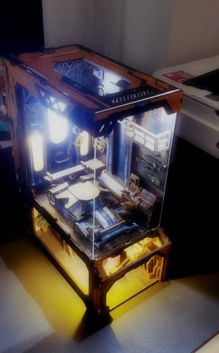 Customer photo review of Automobile Workshop DIY Wooden Book Nook Kit