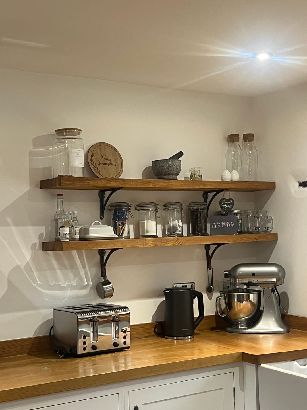 Customer photo review of Glass Biscuit Tin Cookie Jar  - So At Nature