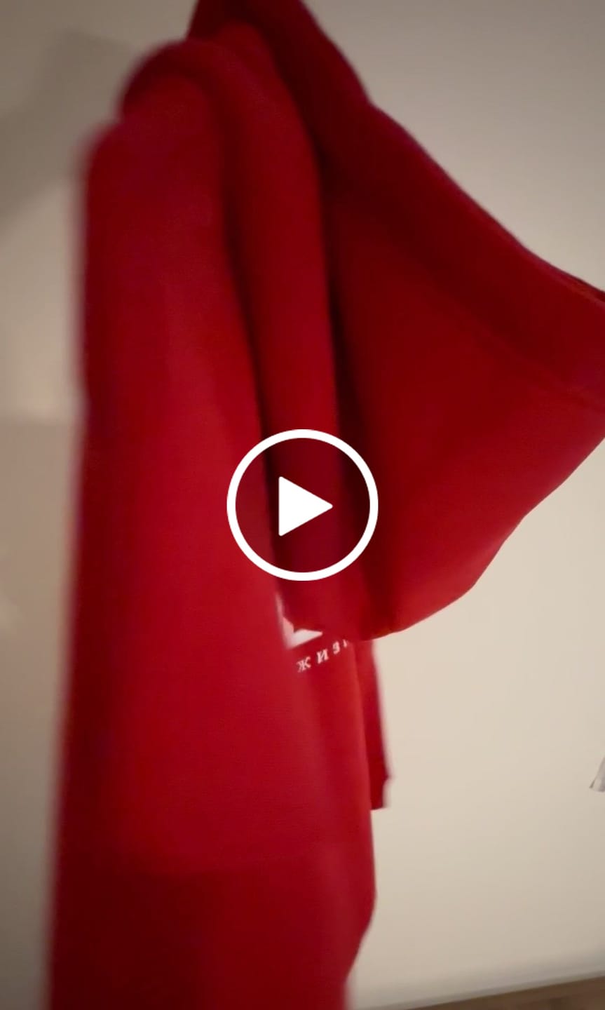 Customer video review of Lifestyle Herren Zip Hoodie rot mit Stickerei by SAEBIS®
