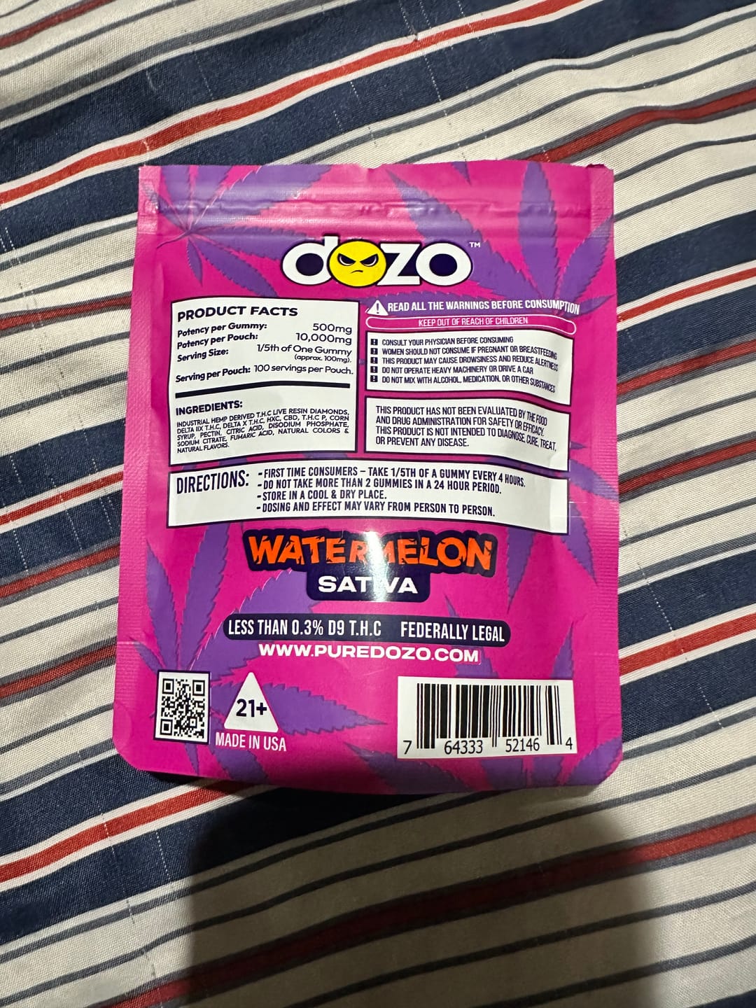 Customer photo review of D9 Smasher | Watermelon (Sativa)