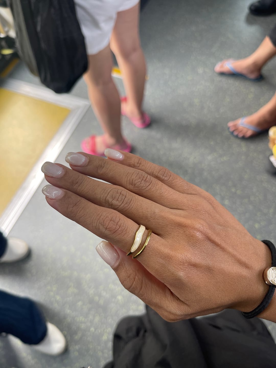 Customer photo review of Layered Sahara Gold Ring