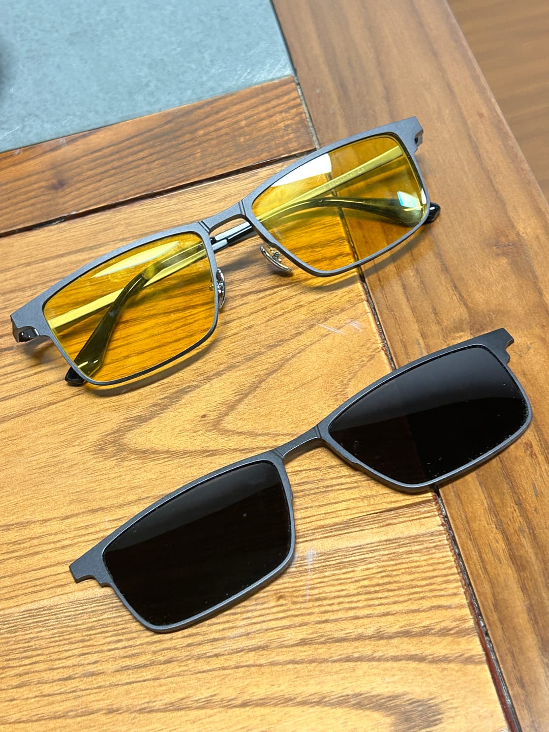 Customer photo review of Jensen | Magnetic Clip-on Glasses | ZanyLen New Arrival 2024