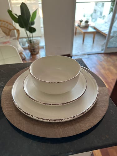 Customer photo review of Plato Playo Morocco White Sakura Porcelana 26.5 Cm