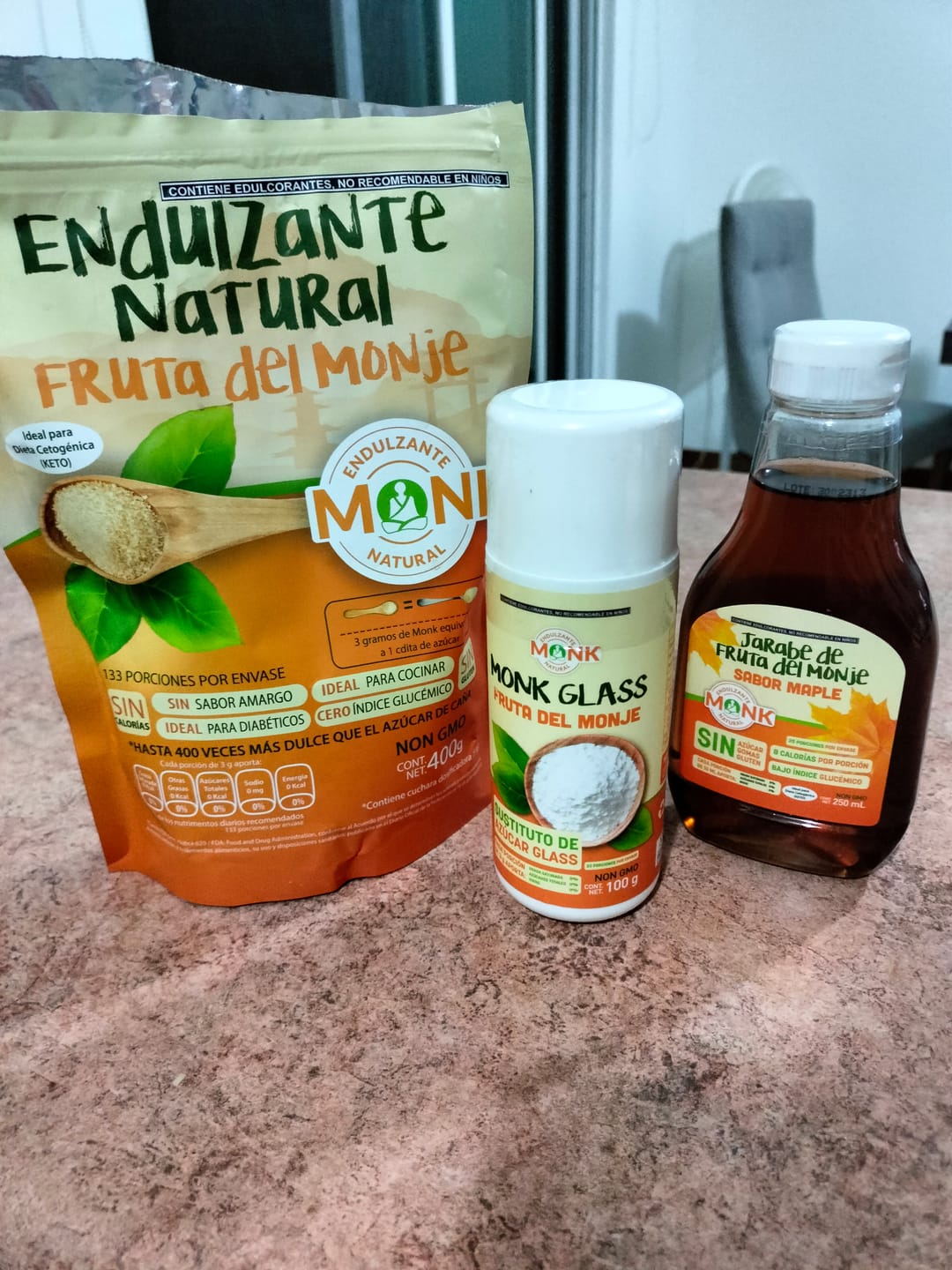 Customer photo review of Monk®: Endulzante natural fruta del monje (monk fruit) 400 g.