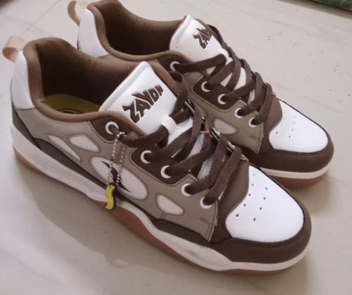 Customer photo review of FLAME Roasted Caramel Men's casual sneaker