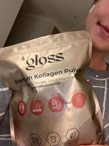 Customer photo review of 4gloss© Premium Kollagen Pulver
