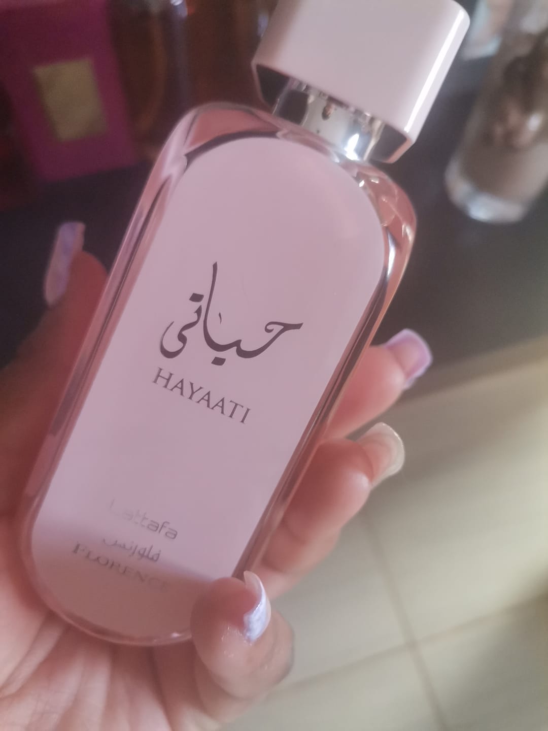 Customer photo review of Hayaati Florence lattafa perfumes 100ml