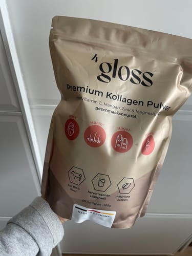 Customer photo review of 4gloss© Premium Kollagen Pulver