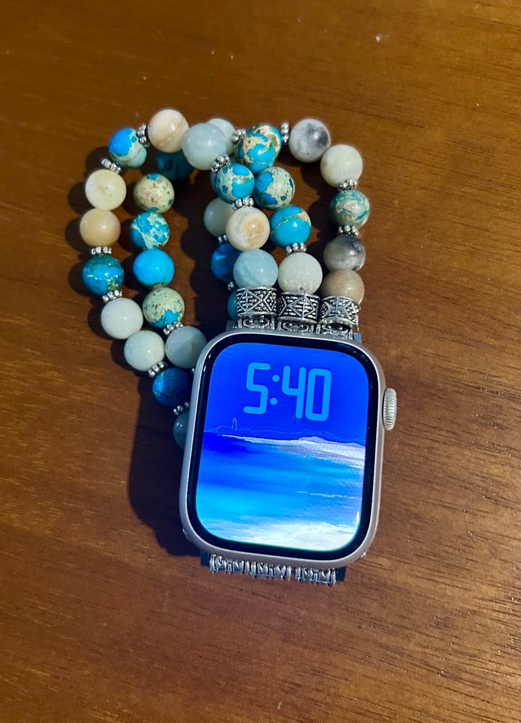 Customer photo review of Amazon Blue Ocean Stretch Watch Strap