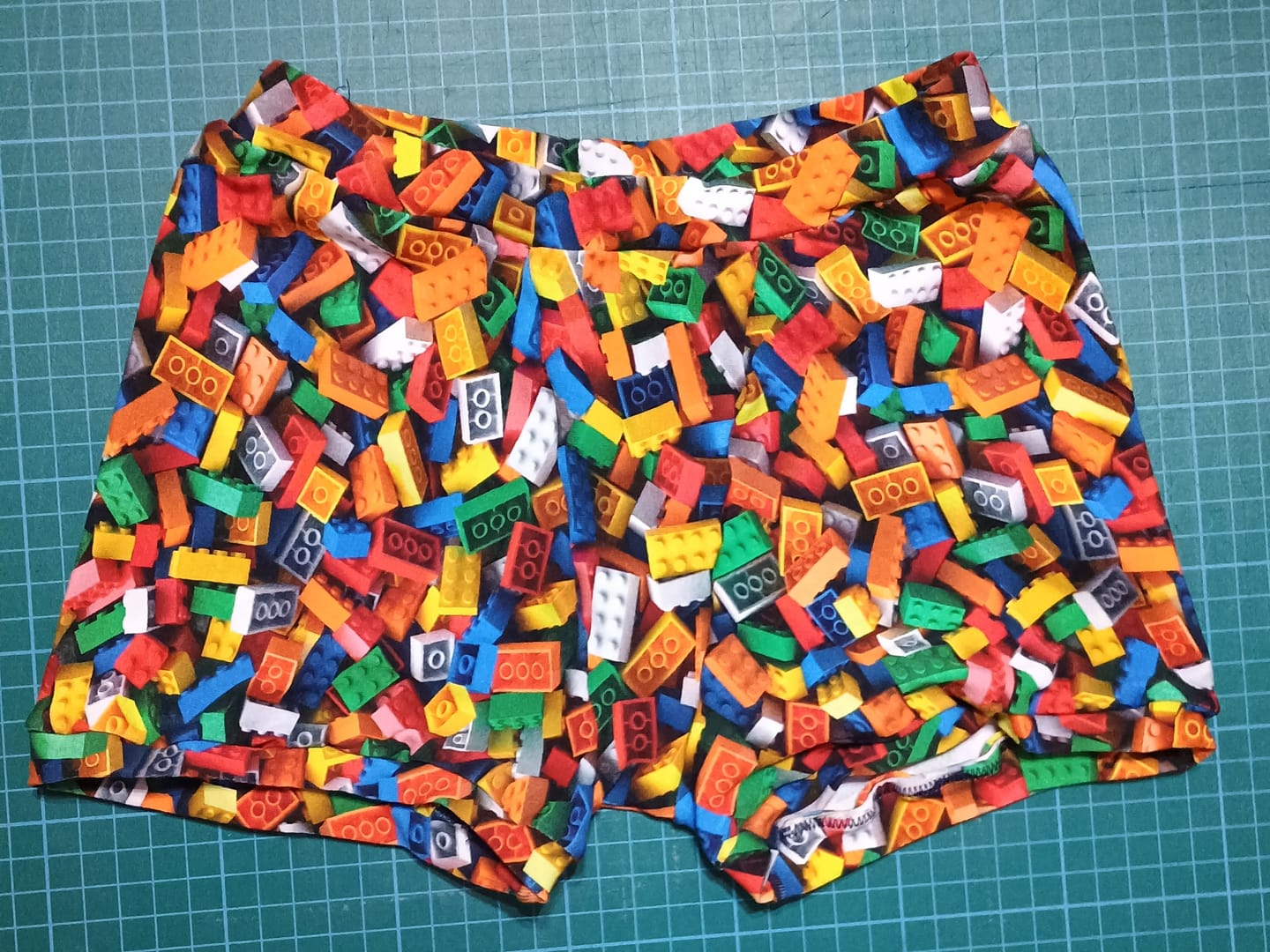 Customer photo review of Lego Blocks Cotton Jersey Fabric