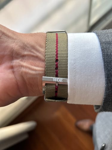 Customer photo review of Five Eye Nylon Watch Strap - Stripe