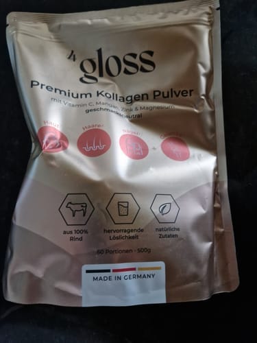 Customer photo review of 4gloss© Premium Kollagen Pulver