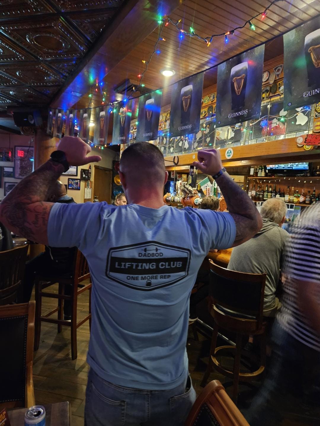 Customer photo review of Dads Lifting Club V.3 Shirt