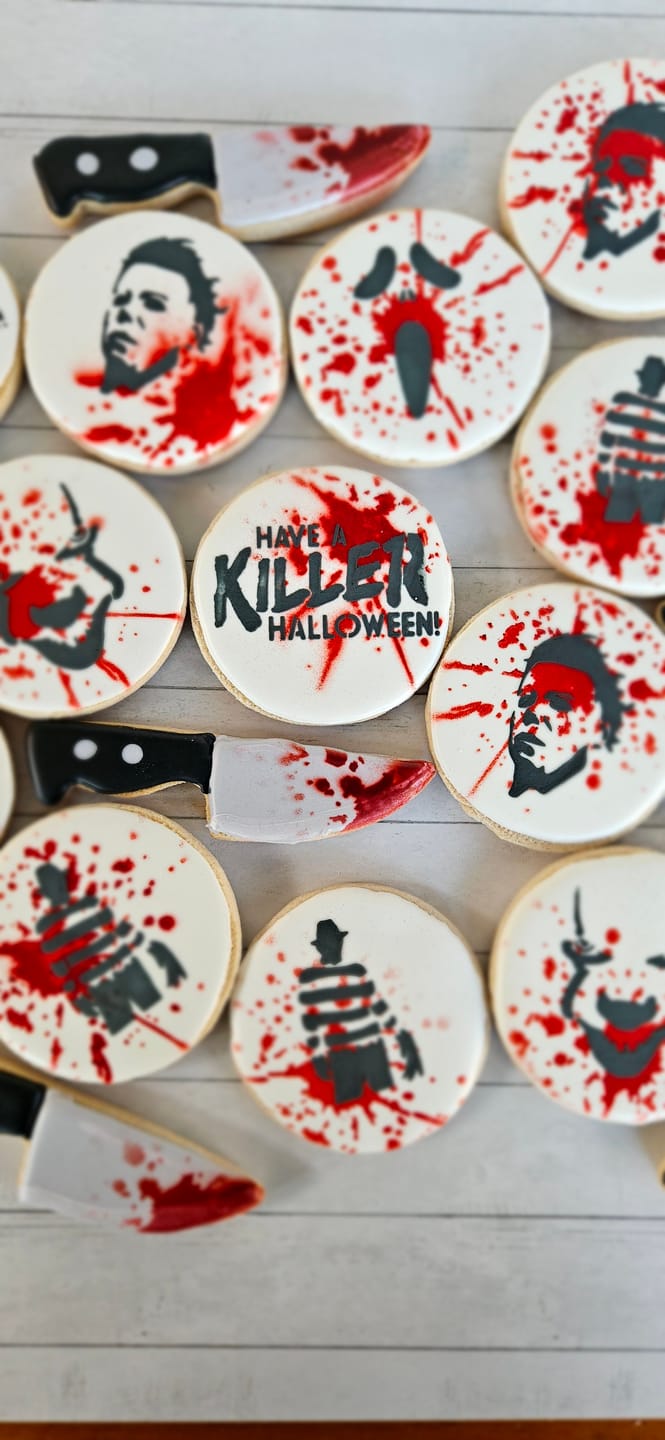 Customer photo review of Killer Halloween Cookie Stencil Set