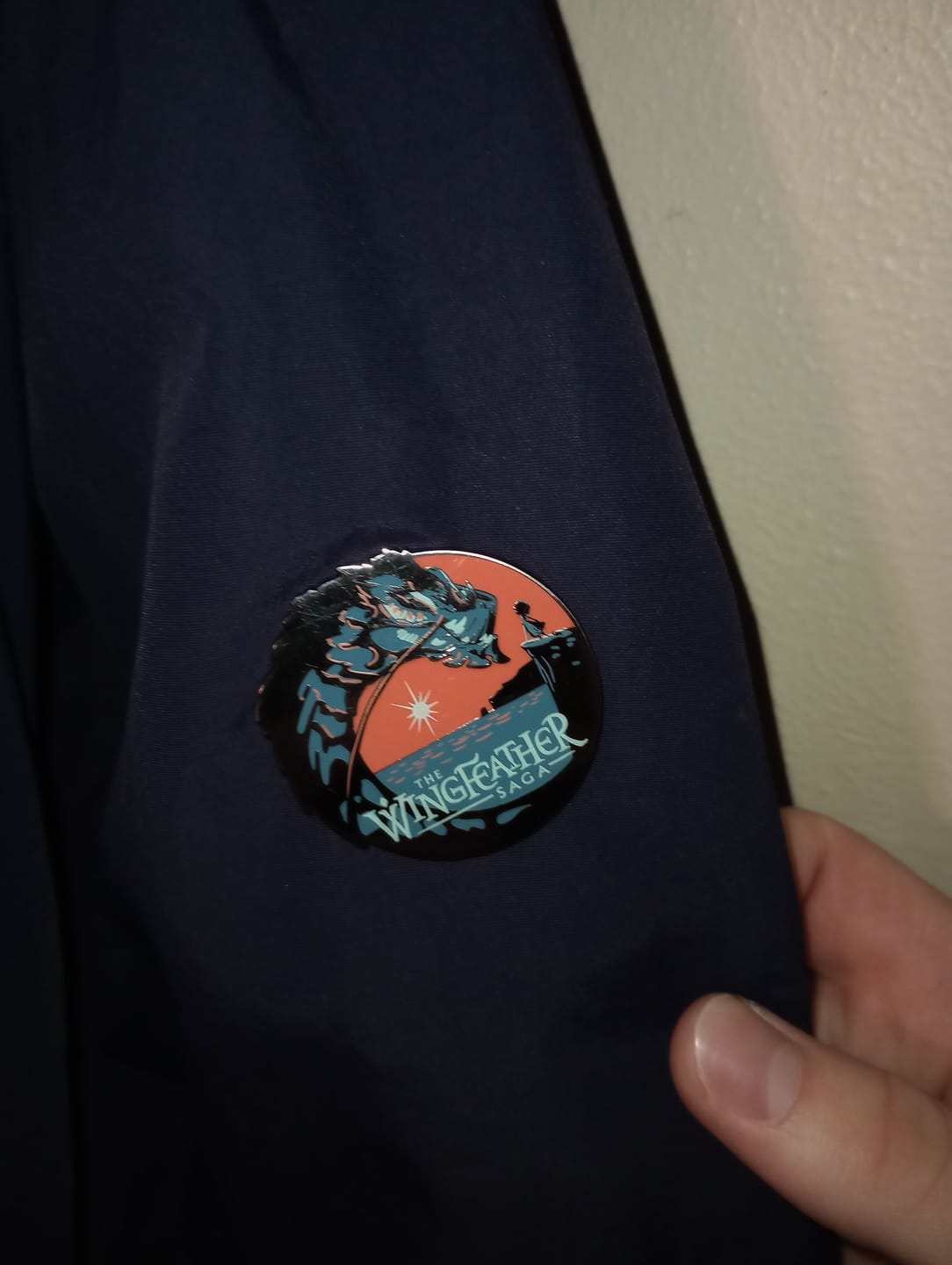 Customer photo review of Wingfeather AR Pin