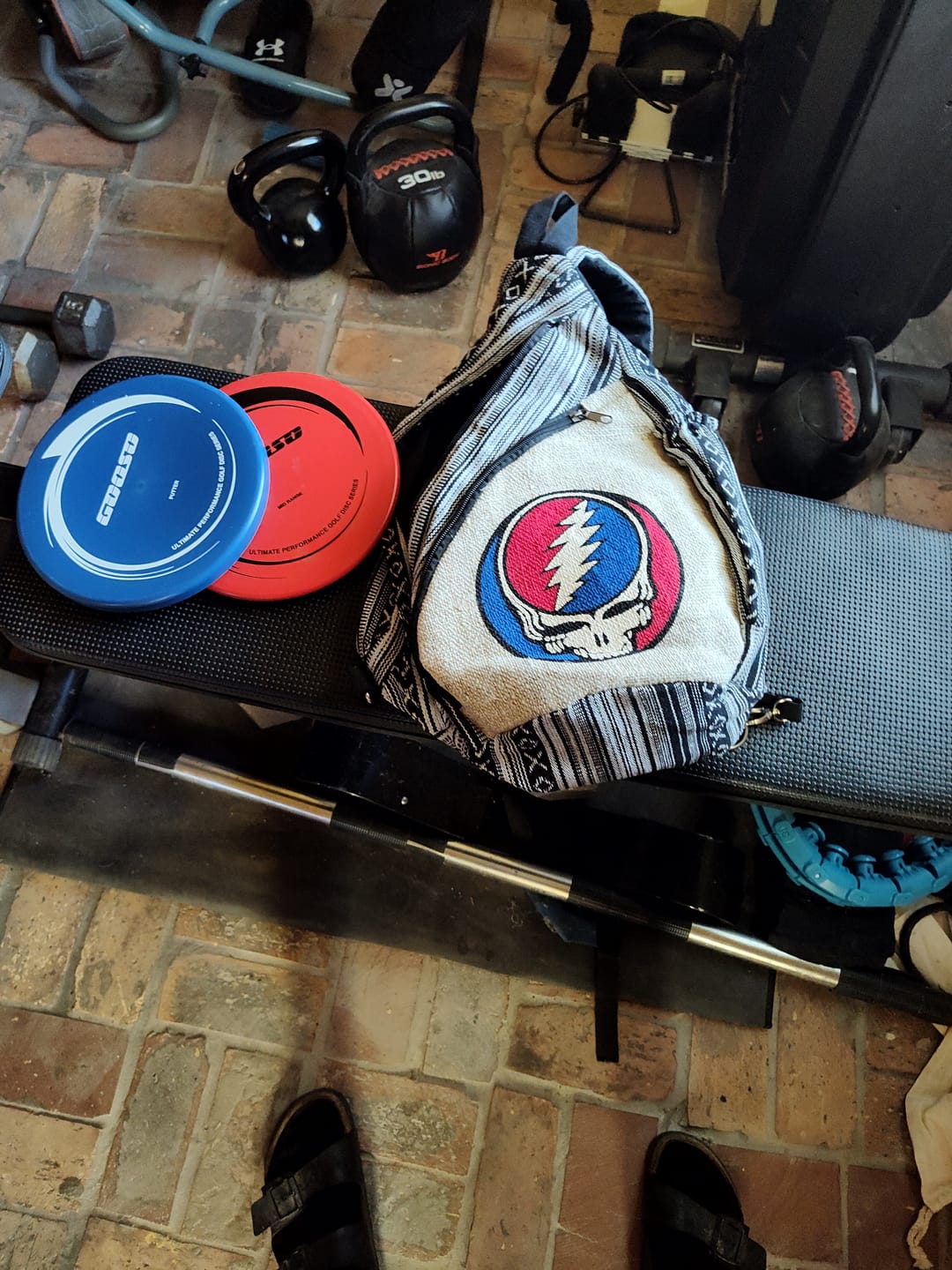 Customer photo review of Grateful Dead Steal Your Face Hemp Sling Backpack
