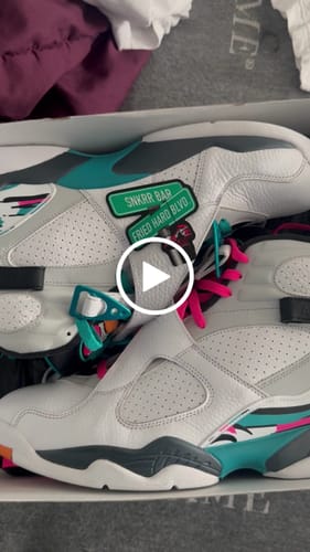 Customer video review of Jordan 8 Retro South Beach