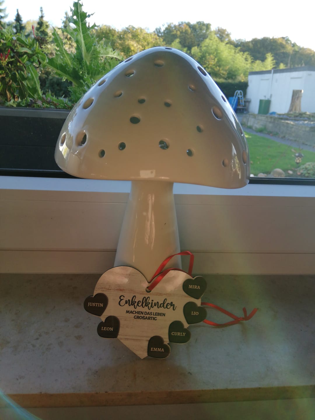 Customer photo review of Meine Enkelkinder - Großeltern-Herzen Ornament