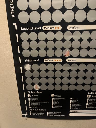 Customer photo review of 100 Things To Do Bucket List - Scratch Adventure