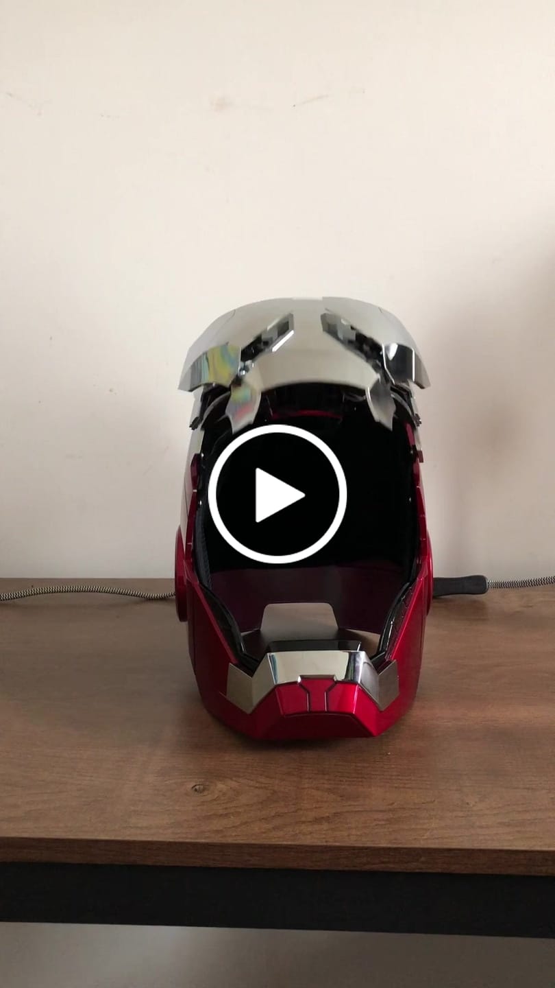 Customer video review of US STOCK | Autoking Mk5 ironman helmet |  Voice Control | 4/8 Multi-piece Opening