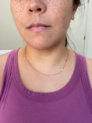 Customer photo review of Κολιέ με γράμμα στο πλάι