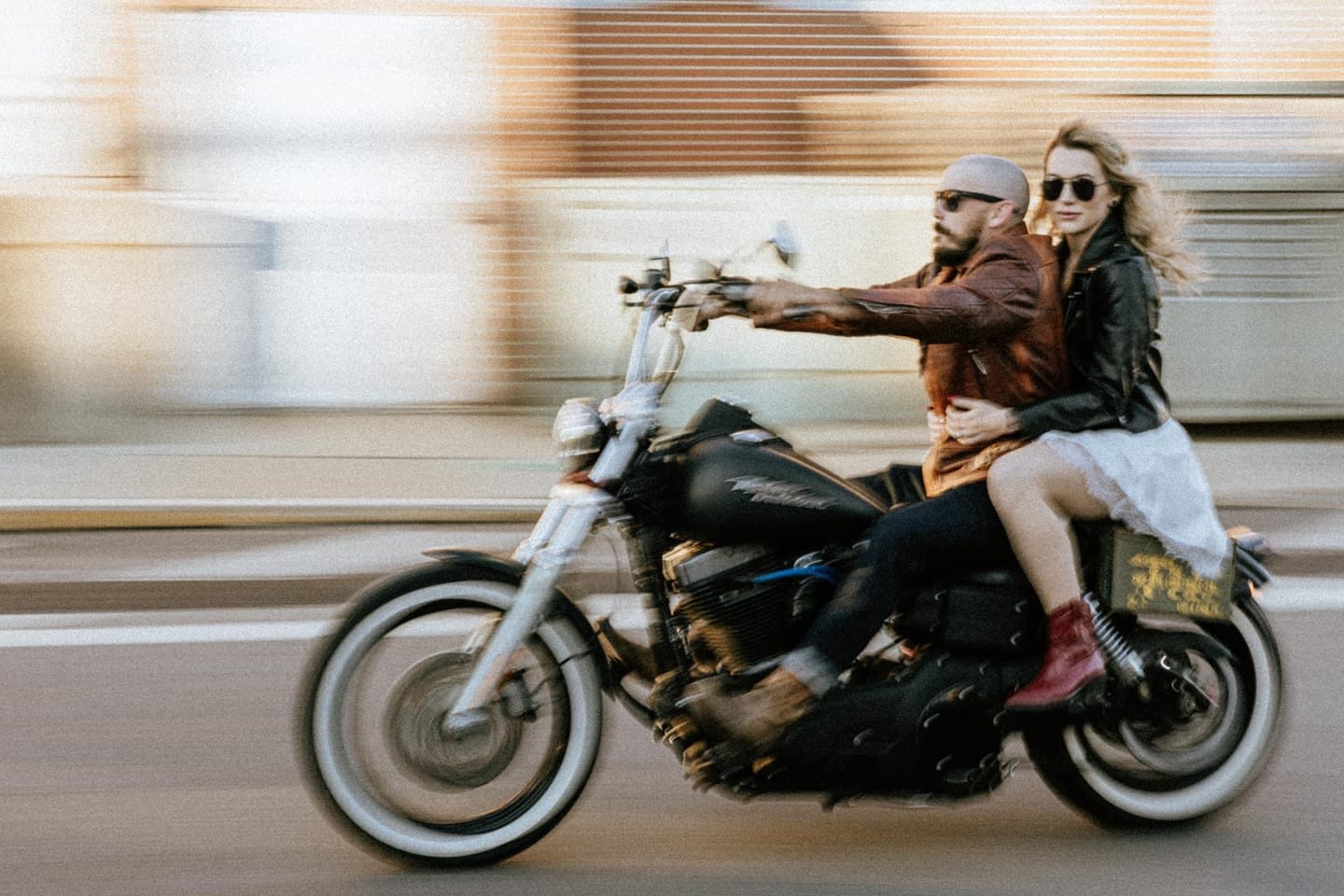 Customer photo review of Vintage Motorcycle Leather Jacket