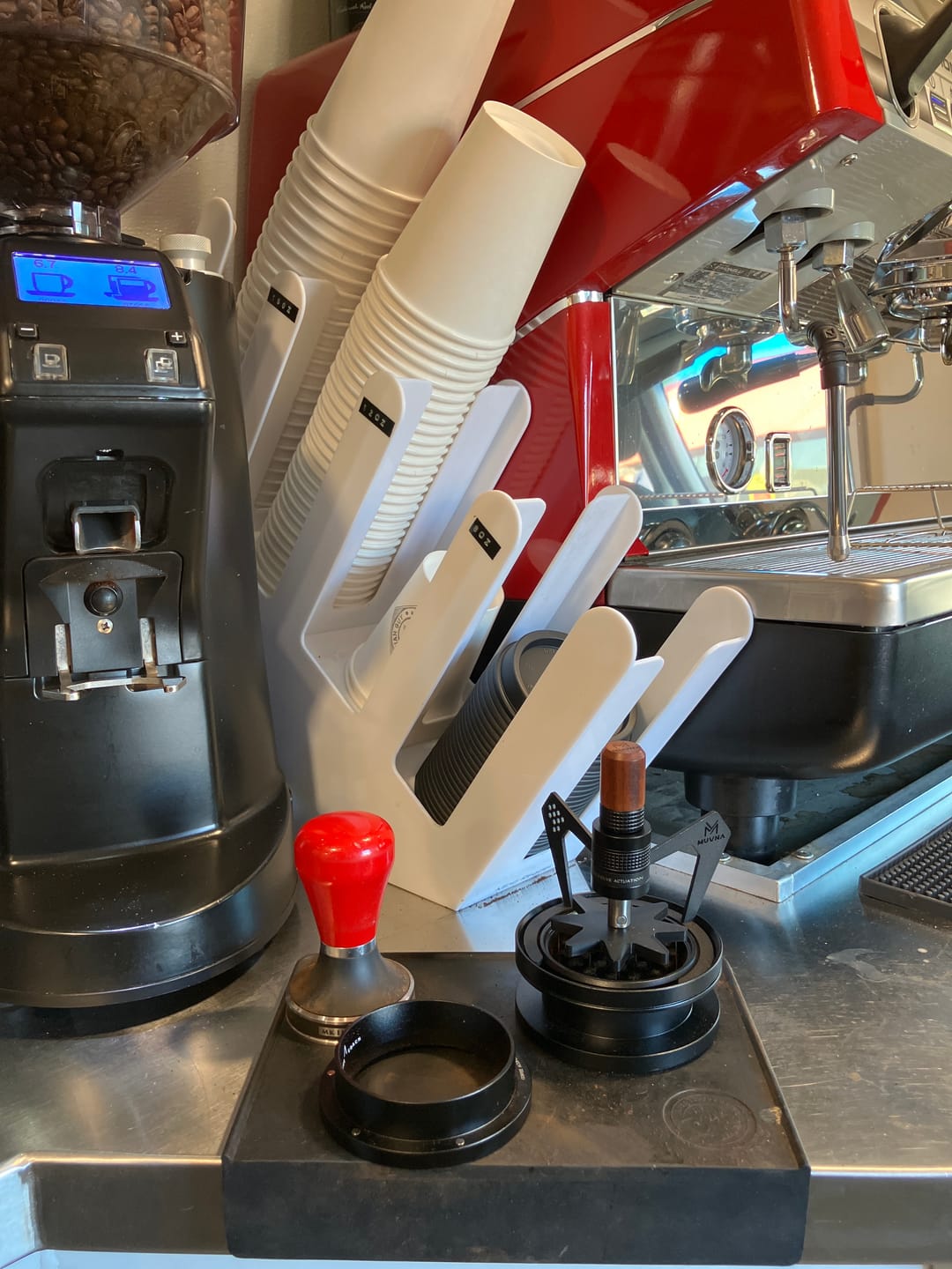 Customer photo review of Geared Spinning WDT Tool - Espresso Distribution - MUVNA