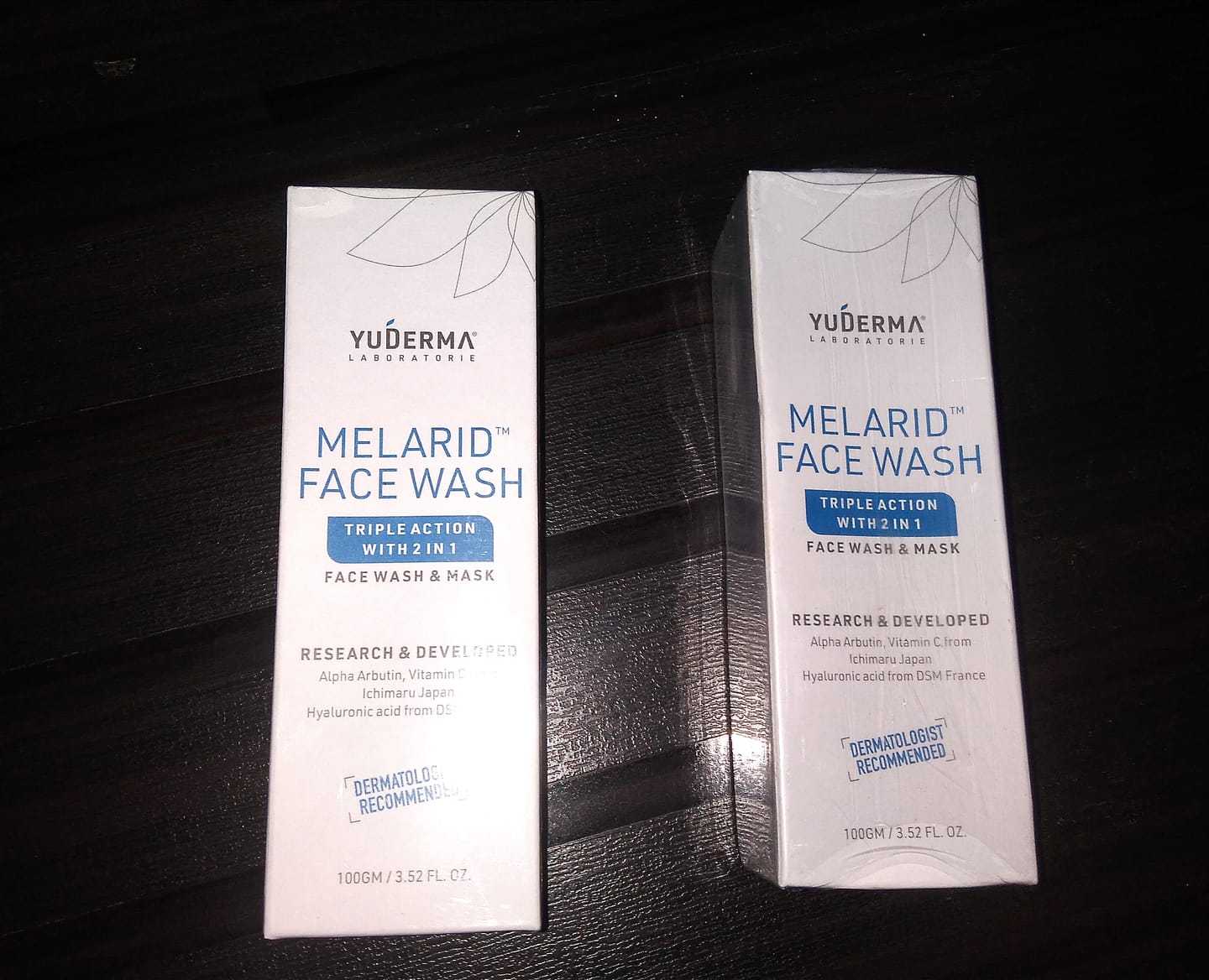 Customer photo review of Melarid Triple Action Face Wash