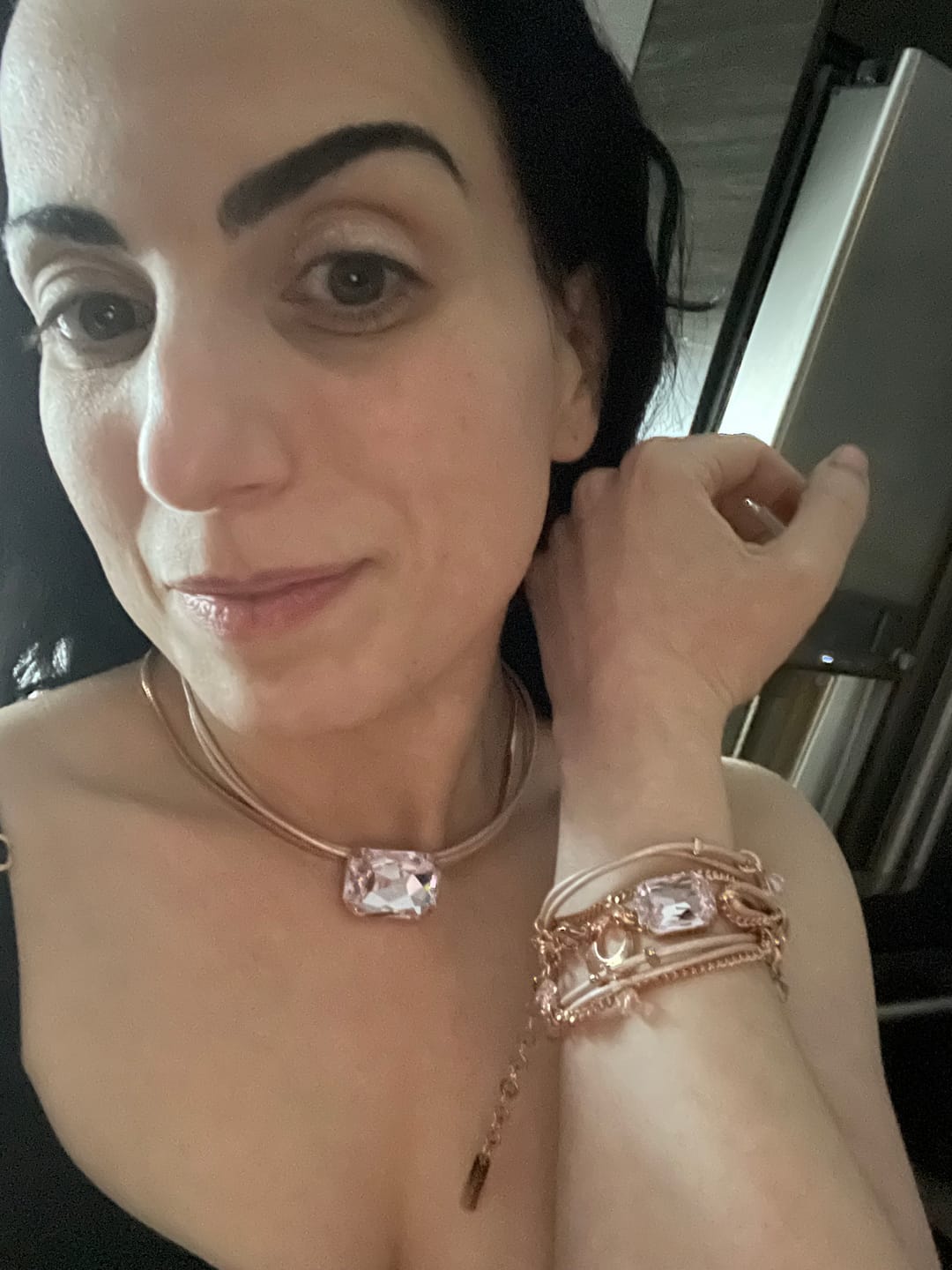 Customer photo review of The Gem Choker Necklace