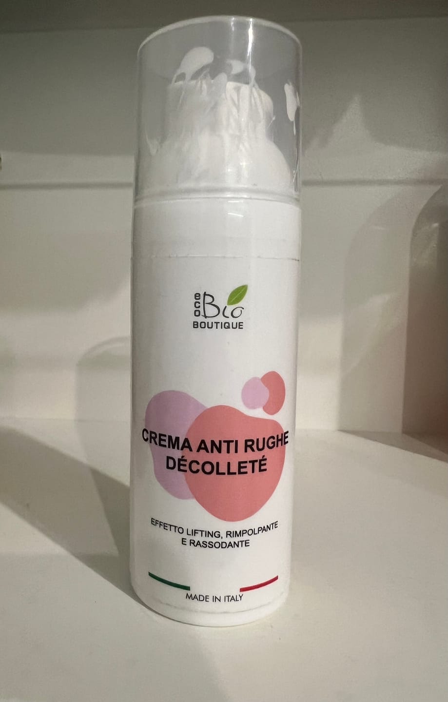 Customer photo review of Crema Anti Rughe Décolleté