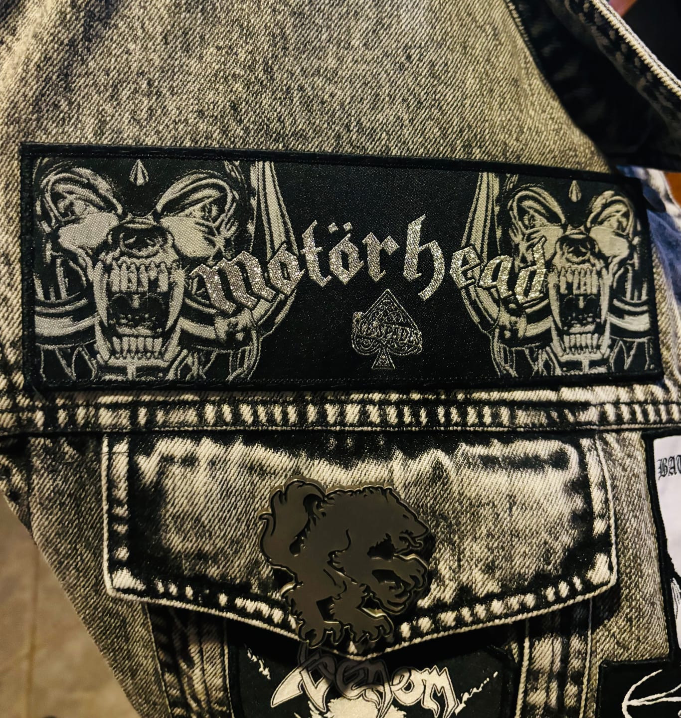 Customer photo review of Motorhead - Ace Of Spades - Strip Patch