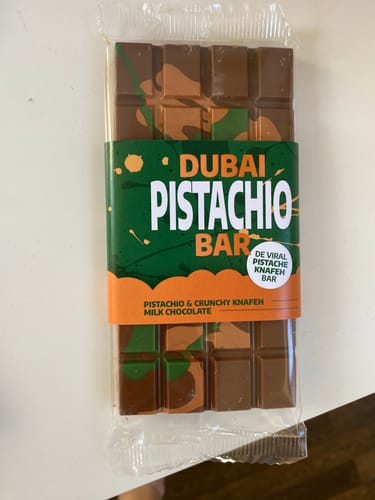 Customer photo review of Dubai Chocolate Pistachio 100g (B-Ware)