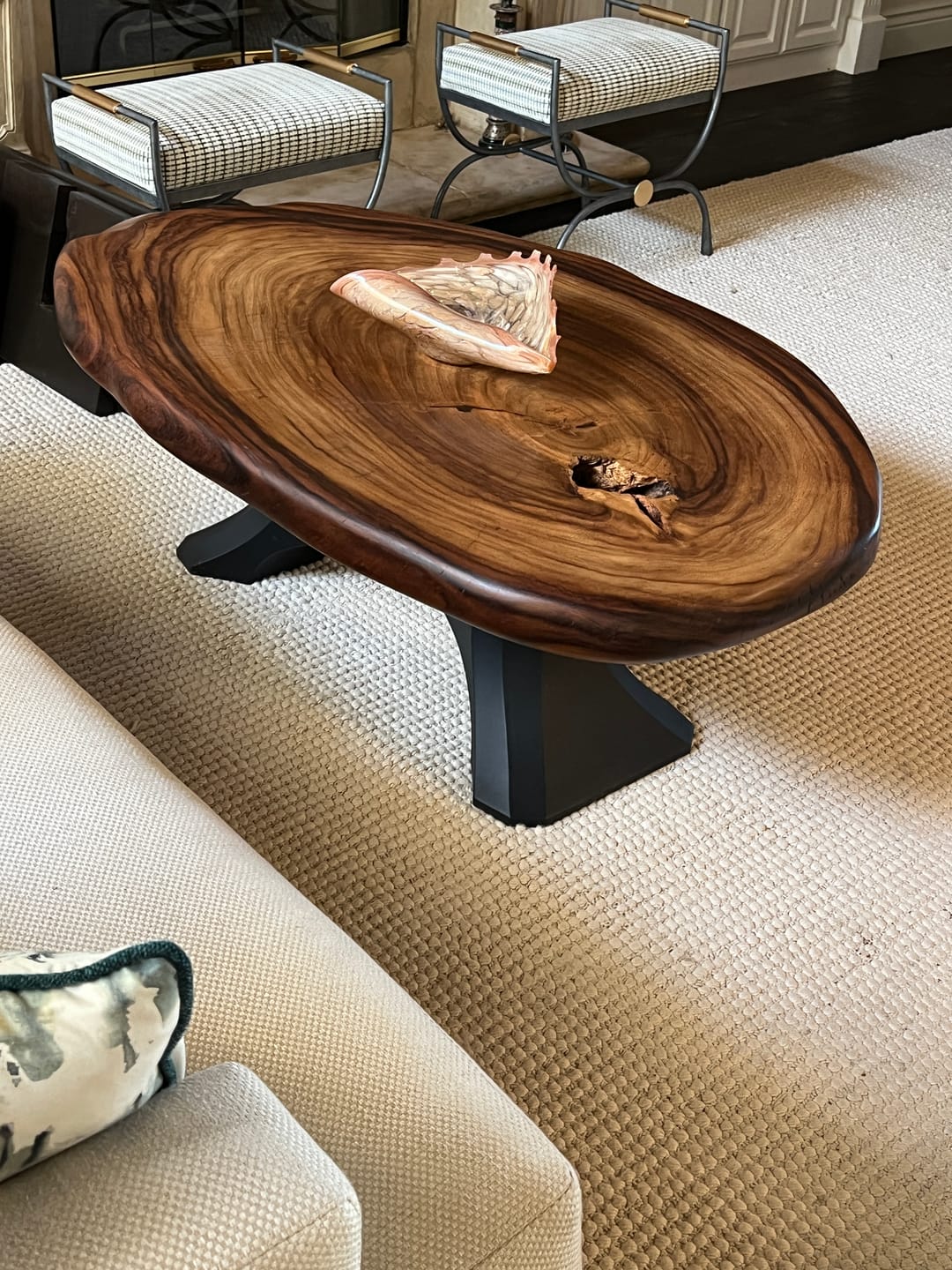 Customer photo review of Coffee Table Base 208 Haru 16H Modern Handmade Furniture