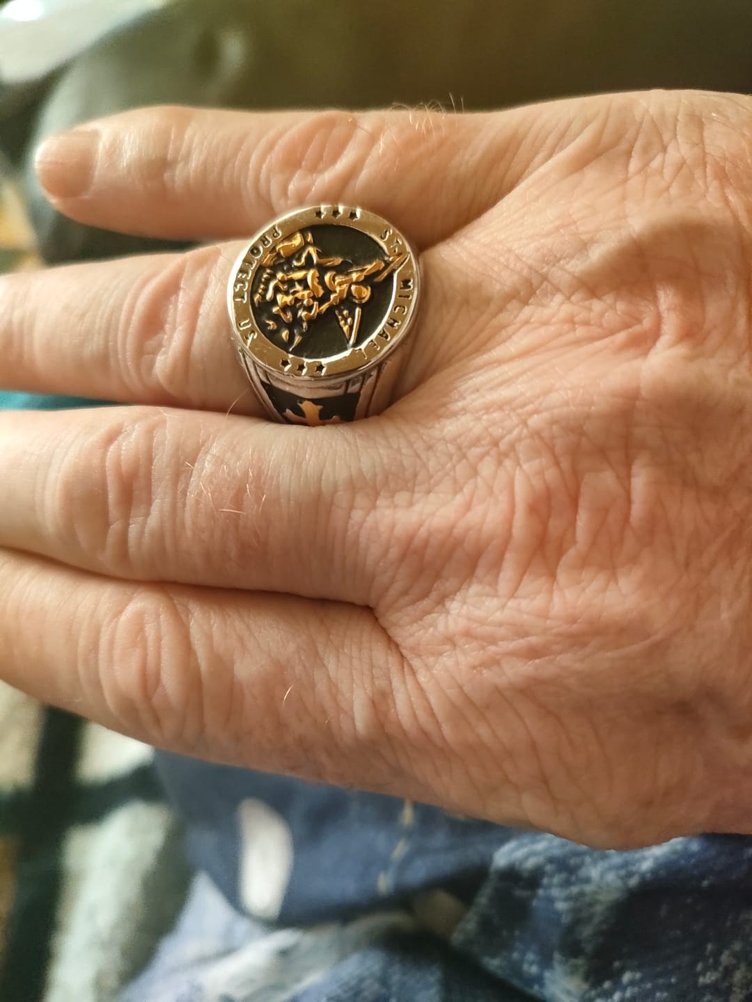 Customer photo review of ST. MICHAELS. - GOLD