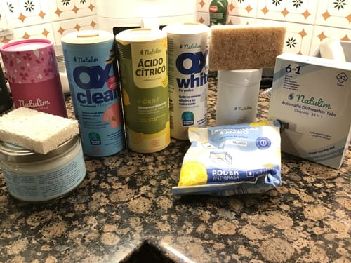 Customer photo review of Eco-Tiras de Detergente 40 lavados Natulim