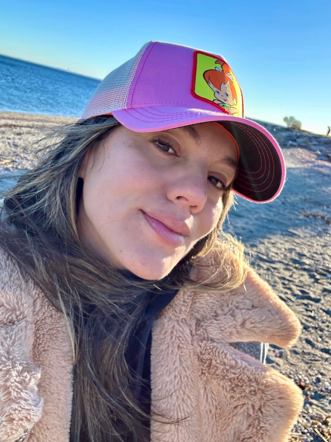 Customer photo review of OVERLORD X The Flintstones: Pebbles Trucker Cap