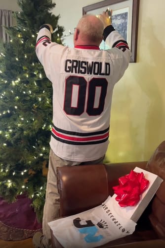 Customer photo review of Christmas Style 'Griswold' Hockey Jersey