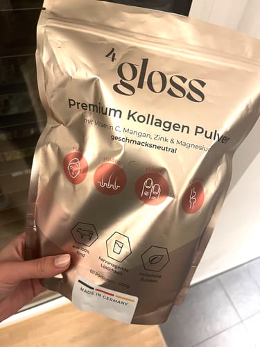 Customer photo review of 4gloss© Premium Kollagen Pulver