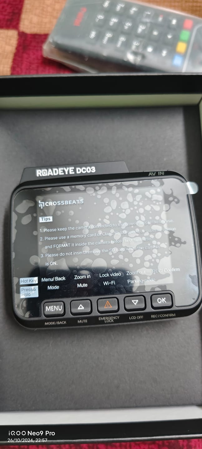 Customer photo review of RoadEye DC03 4K Dash Cam