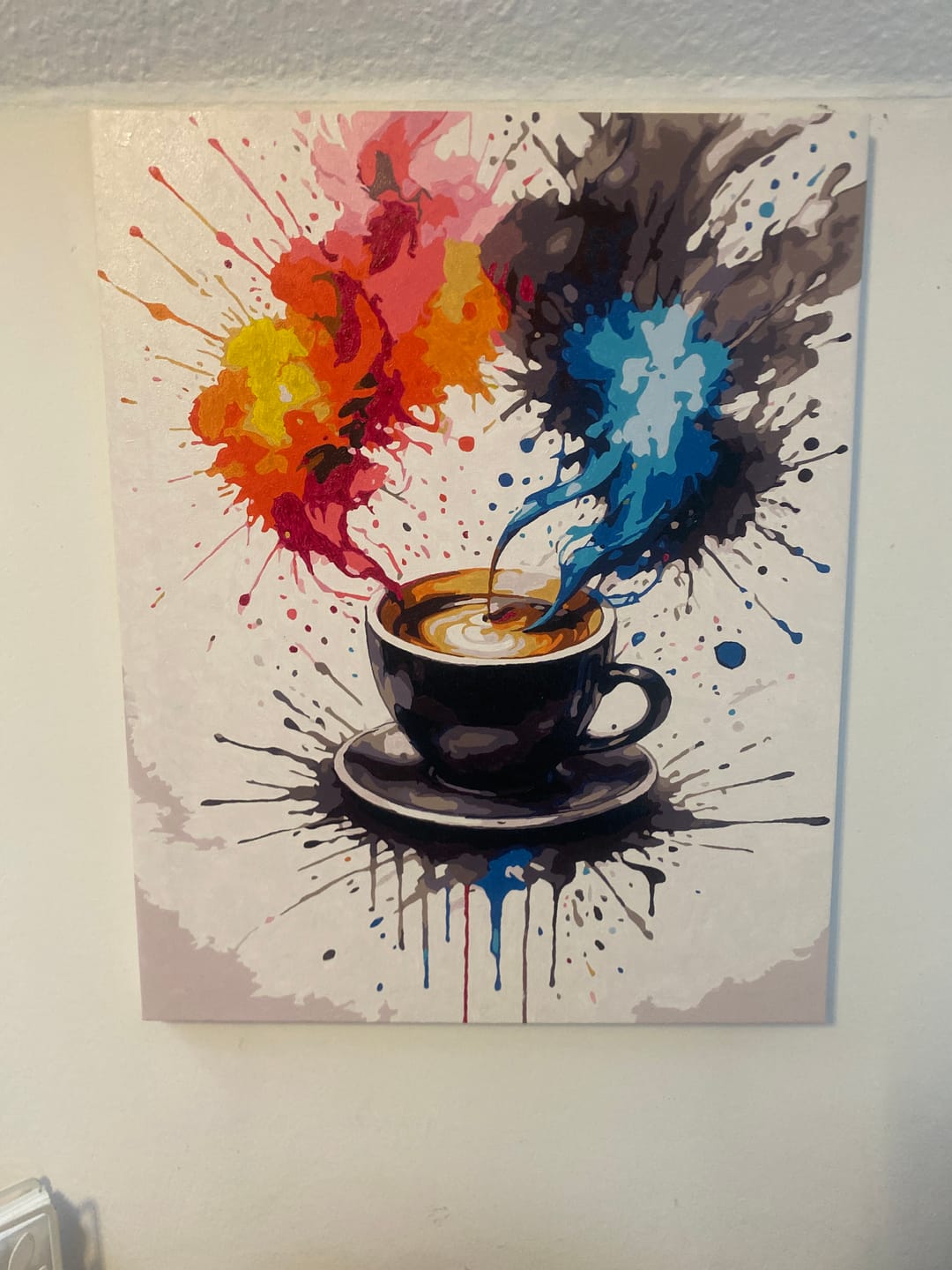 Customer photo review of Malen nach Zahlen - Kaffee | Color Splash