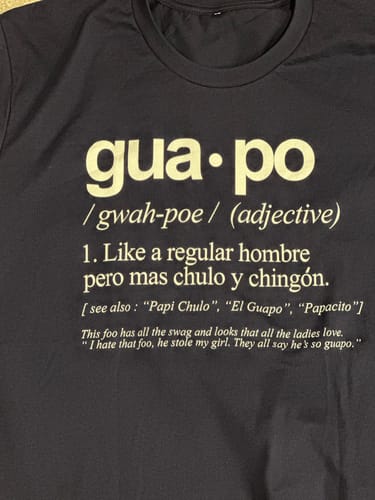 Customer photo review of The Definition Of Guapo Old School Classic Tee
