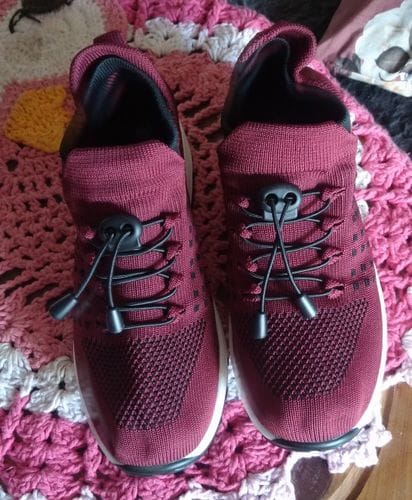 Customer photo review of Ortho Stretch Cushion Shoes - Red