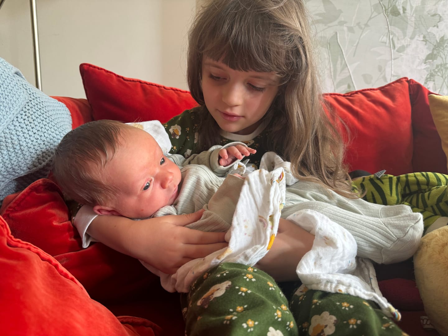 Customer photo review of Counting Sheep Organic Babygrow