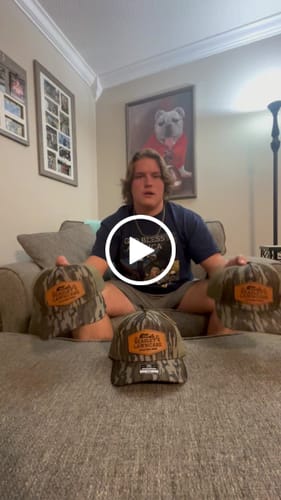 Customer video review of Premium Custom Leather Patch Hats (Wholesale)