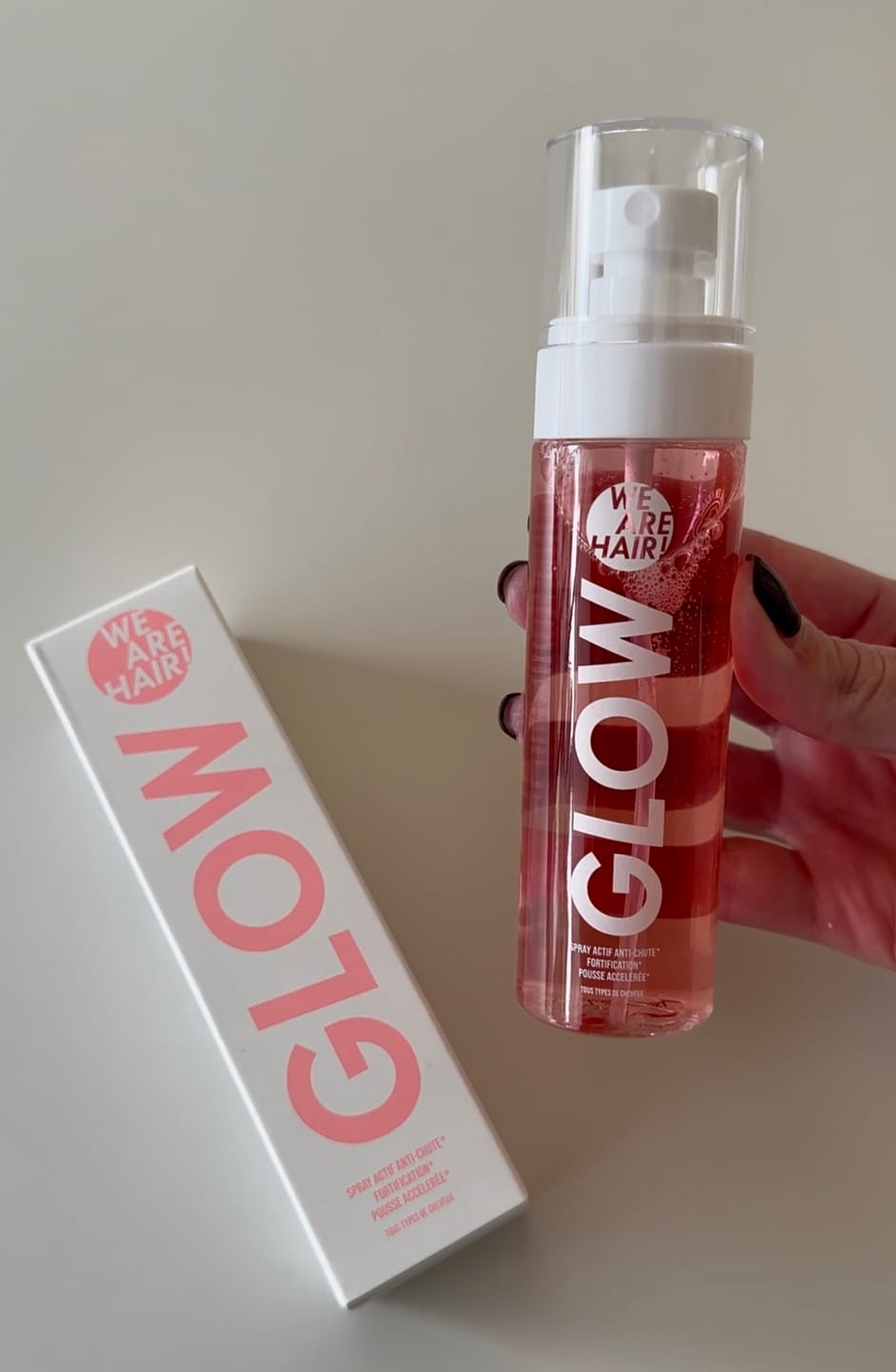 Customer photo review of Pack Glow Hair Trio