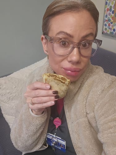 Customer photo review of Bangin’ Breakfast Burrito
